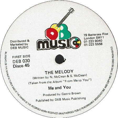 THE MELODY (VG+) / DUB MELODY (VG+)