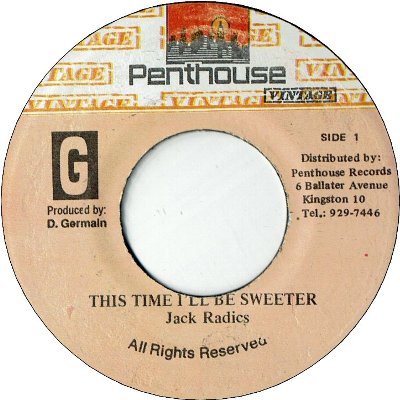 THIS TIME I’LL BE SWEETER (VG) / Unknown Title