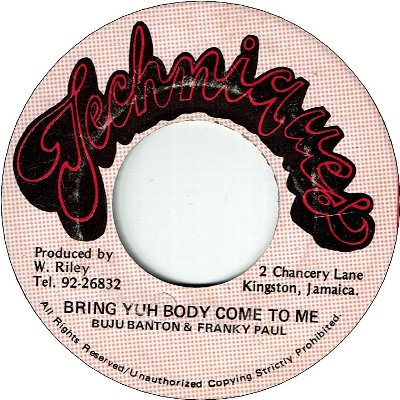 BRING YOU BODY COME TO ME (VG)