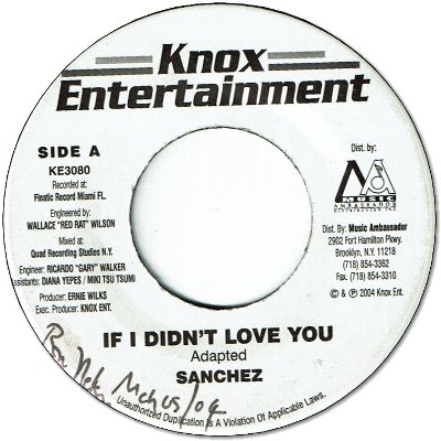 IF I DIDN'T LOVE YOU (VG+/WOL) / BABY I'M BACK (VG+)