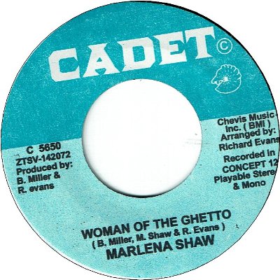 WOMAN OF THE GHETTO (VG+) / I'M SATISFIED (VG+)