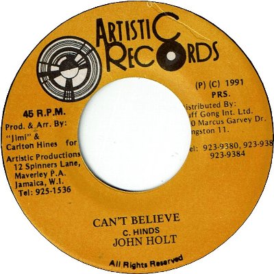 CAN'T BELIEVE (VG+)