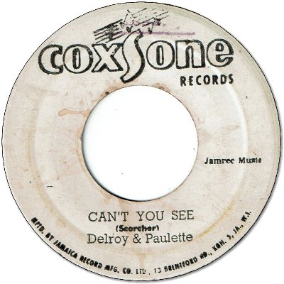 CAN'T YOU SEE (VG+) / YOU BEND MY LOVE (VG)