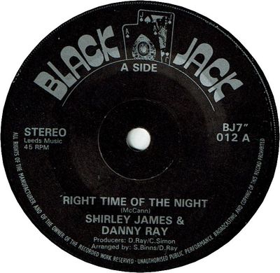 RIGHT TIME OF THE NIGHT (VG+) / GOT TO BE TRUE (VG+)