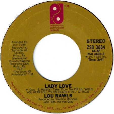 LADY LOVE (VG+) / NOT THE STAYING KIND