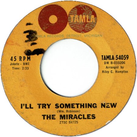 I'LL TRY SOMETHING NEW (VG/WOL) / YOU NEVER MISS A GOOD THING (VG)