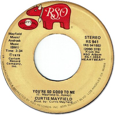 YOU'RE SO GOOD TO ME (VG- to VG) / BETWEEN YOU BABY AND ME (VG- to VG)