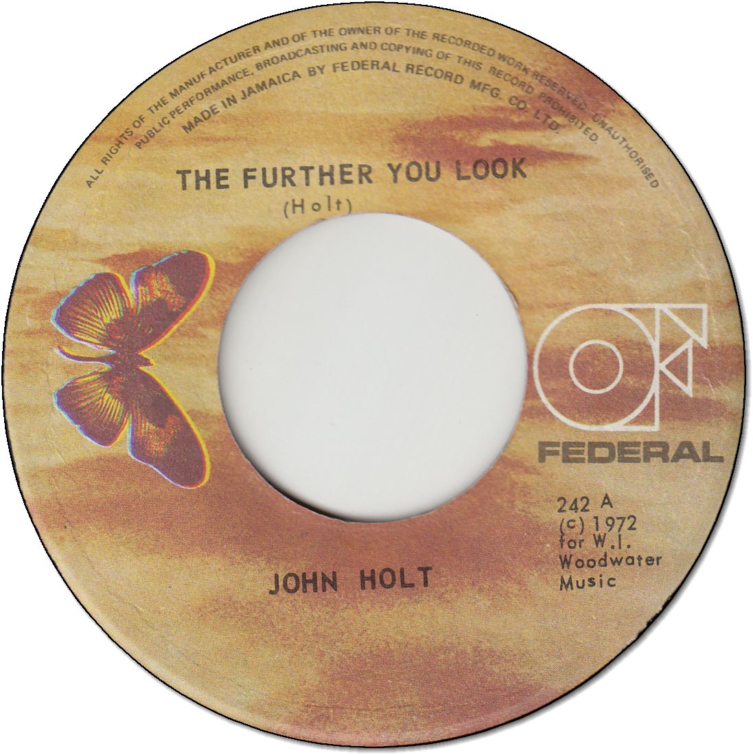 THE FURTHER YOU LOOK (VG+) / I WANNA DANCE