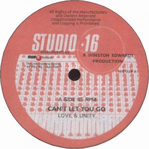 CAN'T LET YOU GO / LET GO IN DUB