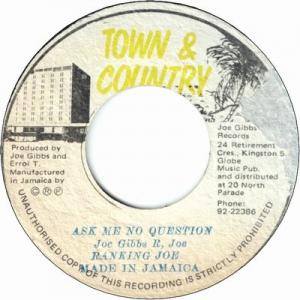 ASK ME NO QUESTION (VG+/センターずれ-補正線あり) / VERSION (VG)