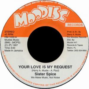 YOUR LOVE IS MY REQUEST (VG+) / DUB MIX (VG+)