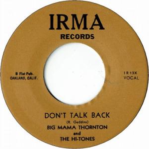 DON'T TALK BACK / BIG MAMA'S COMING HOME