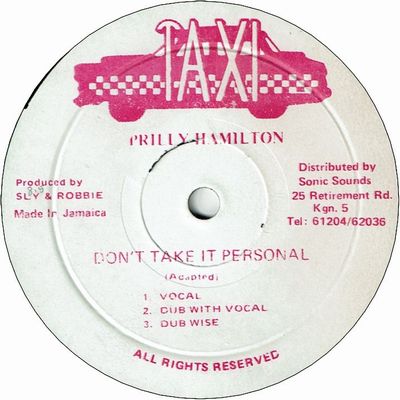 DON'T TAKE IT PERSONAL (VG+)