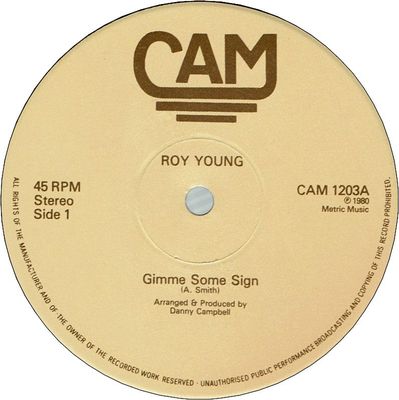 GIMME SOME SIGN (VG) / YOU'RE GONNA MISS MY LOVE (VG)