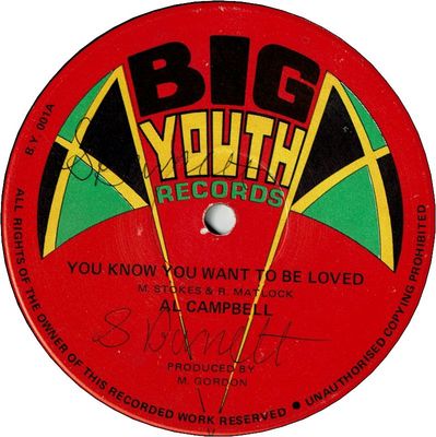 YOU KNOW YOU WANT TO BE LOVED (VG/WOL) / YOU KNOW YOU WANT TO BE DUB (VG+)