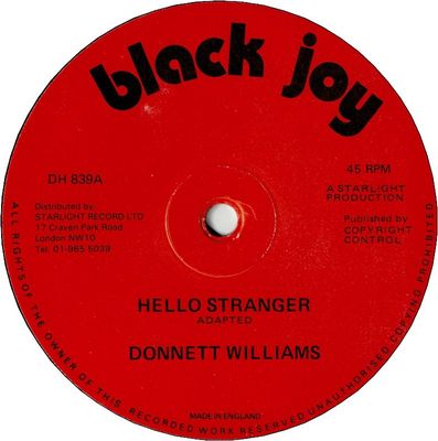 HELLO STRANGER (VG+) / VERSION (VG+)