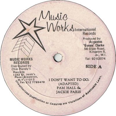 I DON'T WANT TO GO (VG+) / VERSION