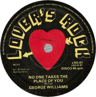 REGGAE WOMAN (VG+)  / NO ONE TAKES THE PLACE OF YOU (VG+)