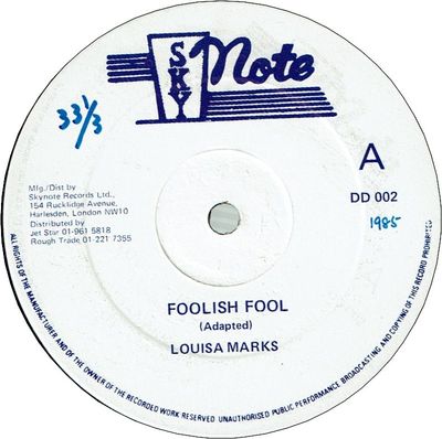 FOOLISH FOOL (VG+/WOL) / DUB VERSION (VG+/WOL)