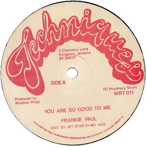YOU ARE SO GOOD TO ME (VG+) / BALDHEAD TREAT YOUR WOMAN GOOD (VG+)