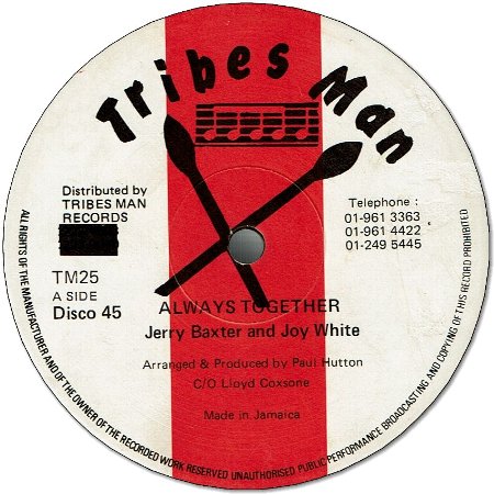 ALWAYS TOGETHER (VG+) / DUBBING TO SIR COXSONE BAND (VG+)
