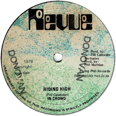 RIDING HIGH (VG+/stamp) / RIDING (VG+/stamp)