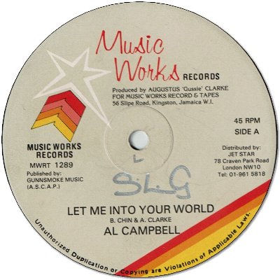 LET ME INTO YOUR WORLD (VG+/WOL)