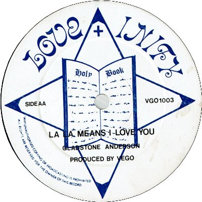 LA LA MEANS I LOVE YOU  (VG) / LOVE BETWEEN A BOY & GIRL  (VG+)