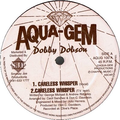 CARELESS WHISPER (VG to VG+) / CARELESS WHISPER(Sax Version)(VG+)