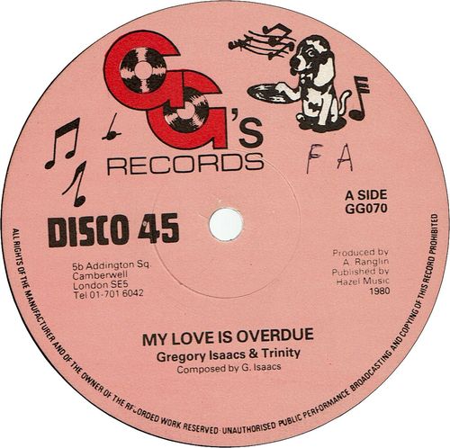 MY LOVE IS OVERDUE (VG+/SWOL) / WHY DID YOU LEAVE (VG+)