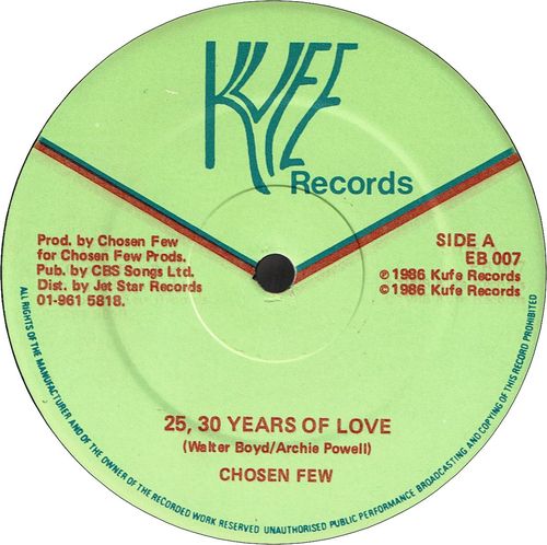 25、30 YEARS OF LOVE (VG+)　/ VERSION (VG+)