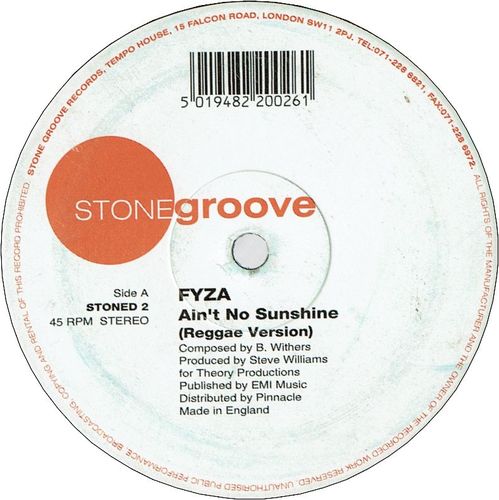 AIN'T NO SUNSHINE(Reggae Version) / (Soul Version)