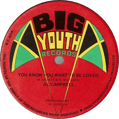 YOU KNOW YOU WANT TO BE LOVED (VG+) / YOU KNOW YOU WANT TO BE DUB (VG+)