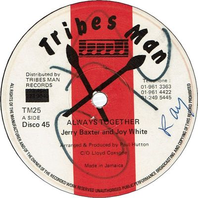ALWAYS TOGETHER (VG+/WOL) / DUBBING TO SIR COXSONE BAND (VG+)
