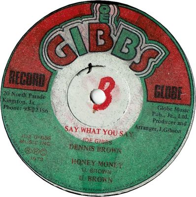 SAY WHAT YOU SAY (VG+) / HONEY MONEY (VG+)