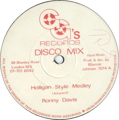 HOLLIGAN STYLE MEDLEY(VG/WOL) / ECONOMIE PACKAGE (VG+)