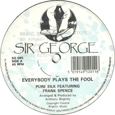 EVERYBODY PLAYS THE FOOL (VG+) / VERSION (VG+)