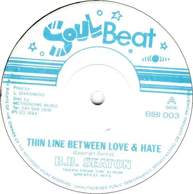 THIN LINE BETWEEN LOVE & HATE / LAUGH IT OFF