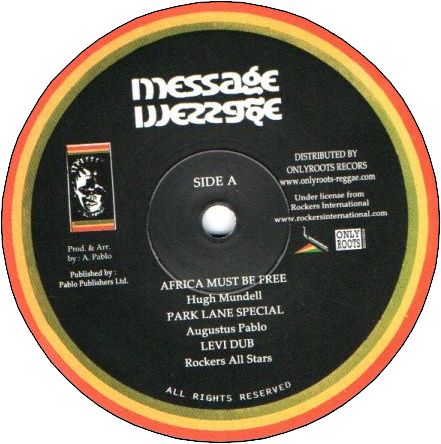 AFRICA MUST BE FREE / PARK LANE SPECIAL / AFRICA(1983)