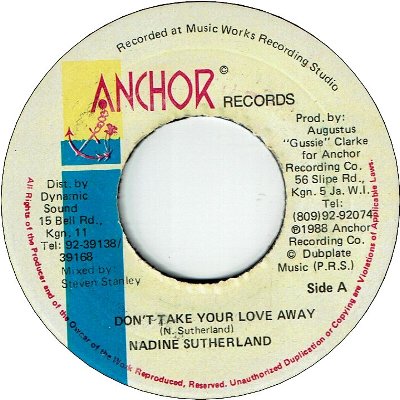 DON'T TAKE YOUR LOVE AWAY (VG+)