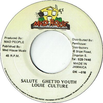 SALUTE GHETTO YOUTH (VG+)