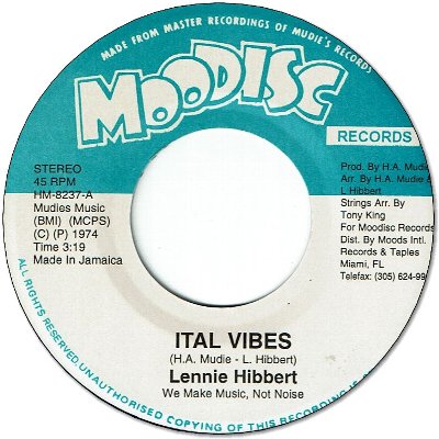ITAL VIBES (VG+) / ITAL VIBES with Strings (VG+)