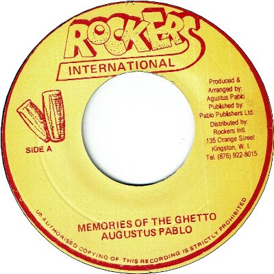 MEMORIES OF THE GHETTO