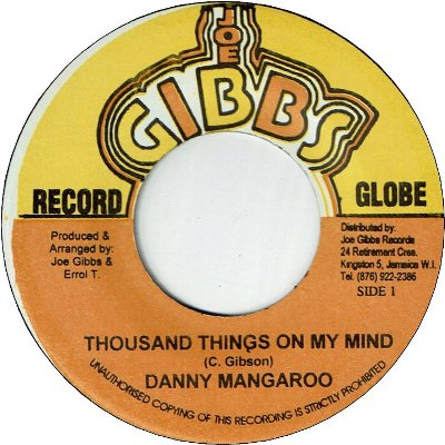 THOUSAND THINGS ON MY MIND (VG+) / VERSION (VG+)