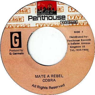 MATE A REBEL (VG+) / Feeling Soul version (VG+)