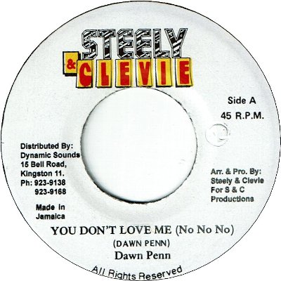 YOU DON’T LOVE ME(No No No) (VG+)