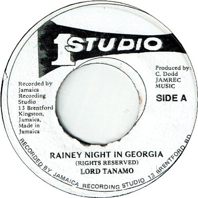 RAINY NIGHT IN GEORGIA (VG) / TRAIN TO SOULVILLE (G)