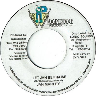 LET JAH BE PRAISE