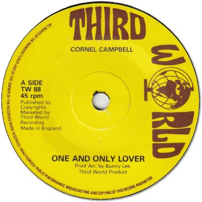 ONE AND ONLY LOVER (VG) / VERSION (VG)