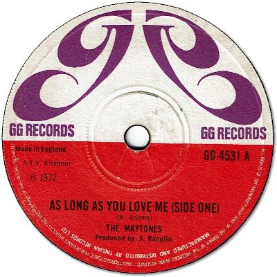AS LONG AS YOU LOVE ME (VG) / AS LONG AS YOU LOVE ME Soul Version (VG)